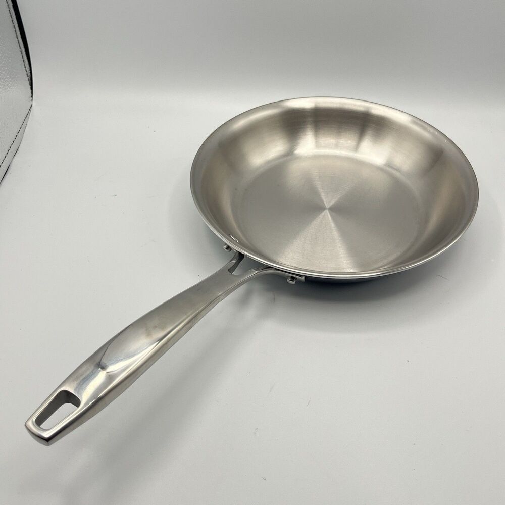 Tramontina Gourmet Tri-Ply Clad Stainless Steel Frying Pan 8in Silver
